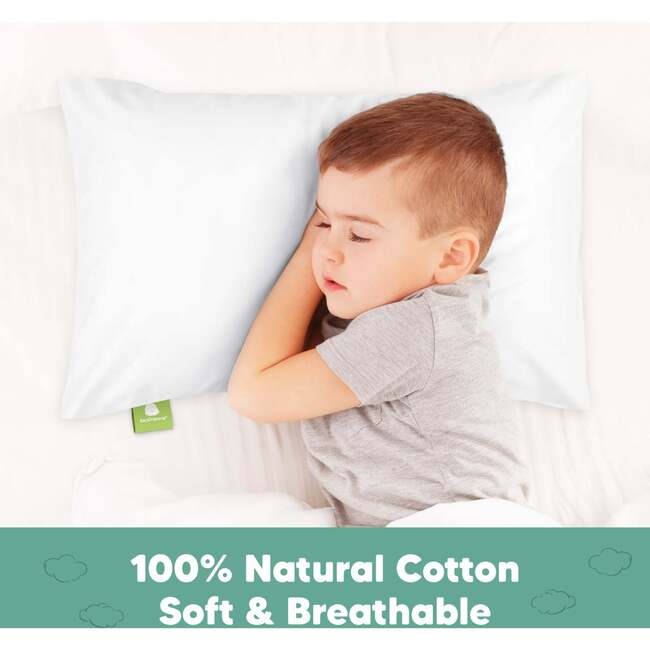Jumbo Toddler Pillowcase 14X20", Soft White - Nursing Pillows - 3