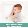Jumbo Toddler Pillowcase 14X20", Soft White - Nursing Pillows - 3