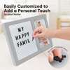 Heartfelt Picture Frame with Felt Letterboard, Cloud Gray - Frames - 4