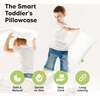Jumbo Toddler Pillowcase 14X20", Soft White - Nursing Pillows - 6