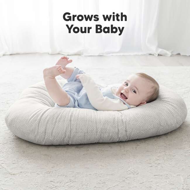 Terra Baby Lounger, Herringbone - Bouncers - 7