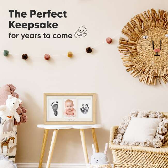 Clean Touch Inkless Hand & Footprint Duo Frame Kit, Ash Wood - Frames - 7