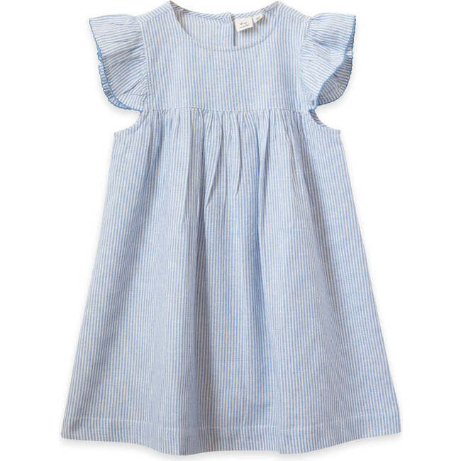 Hannah Dress, Blue Stripe