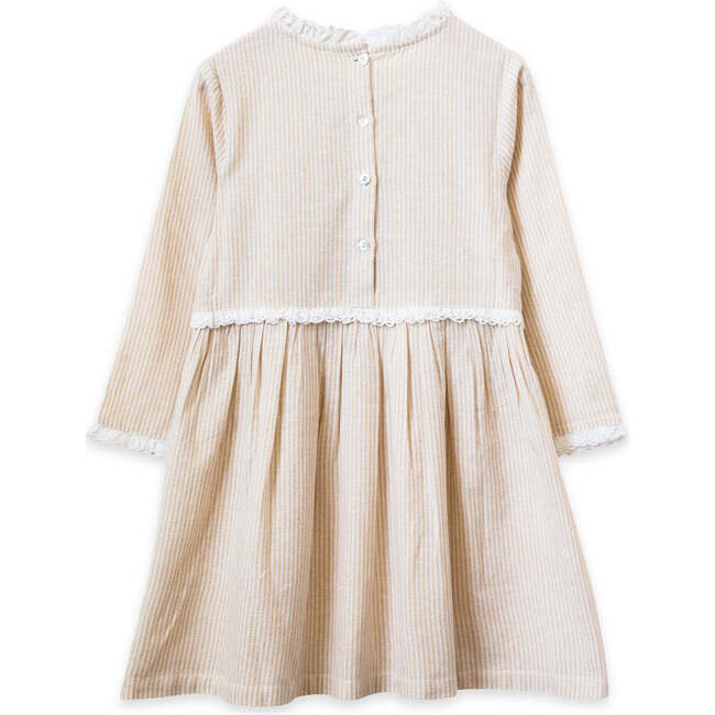 Lulu Dress, Oatmeal Stripe - Dresses - 2