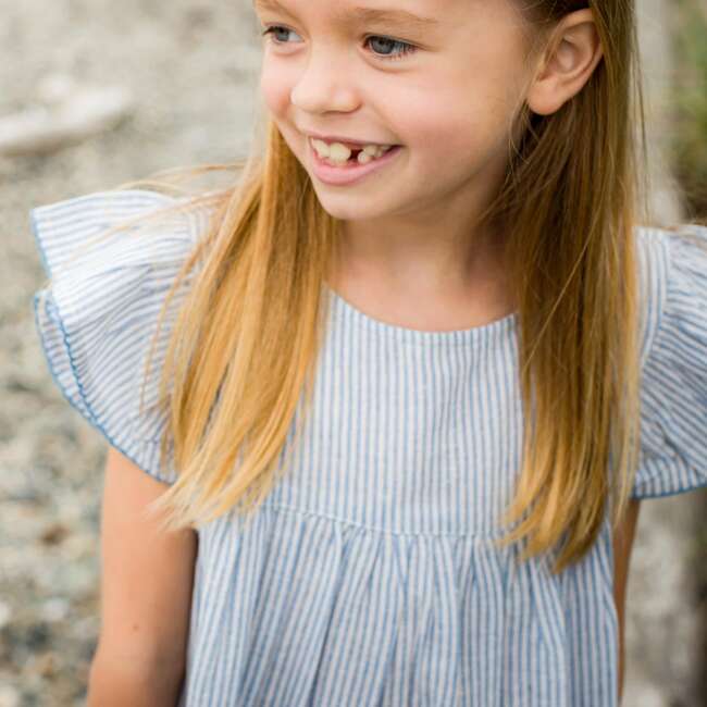 Hannah Dress, Blue Stripe - Dresses - 3