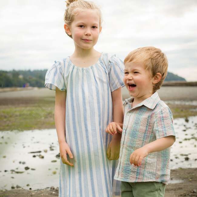 Verbena Dress, Ocean Stripe - Dresses - 4