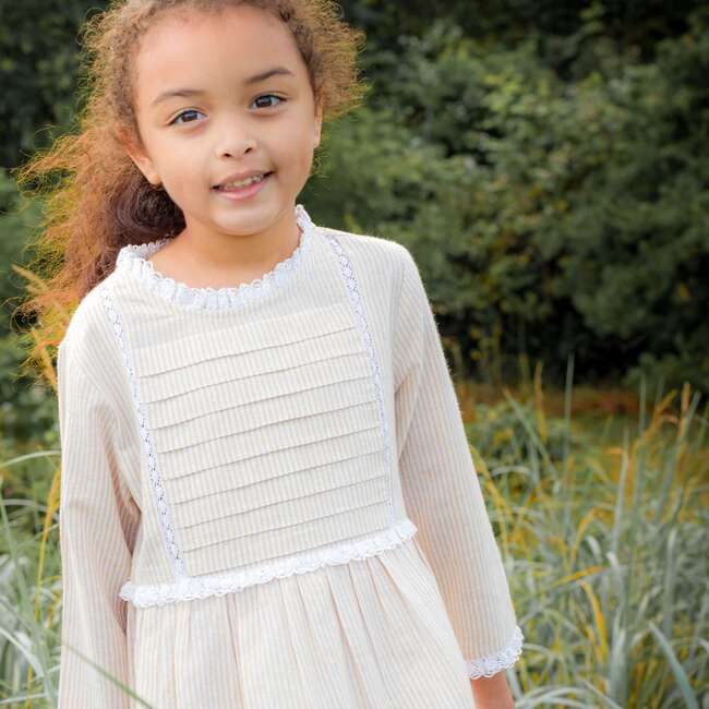 Lulu Dress, Oatmeal Stripe - Dresses - 4