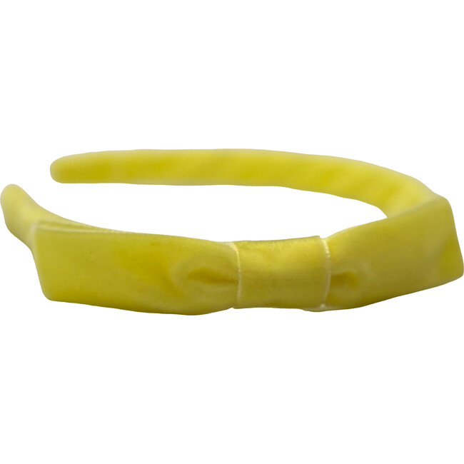 Velvet Lottie Headband, Yellow