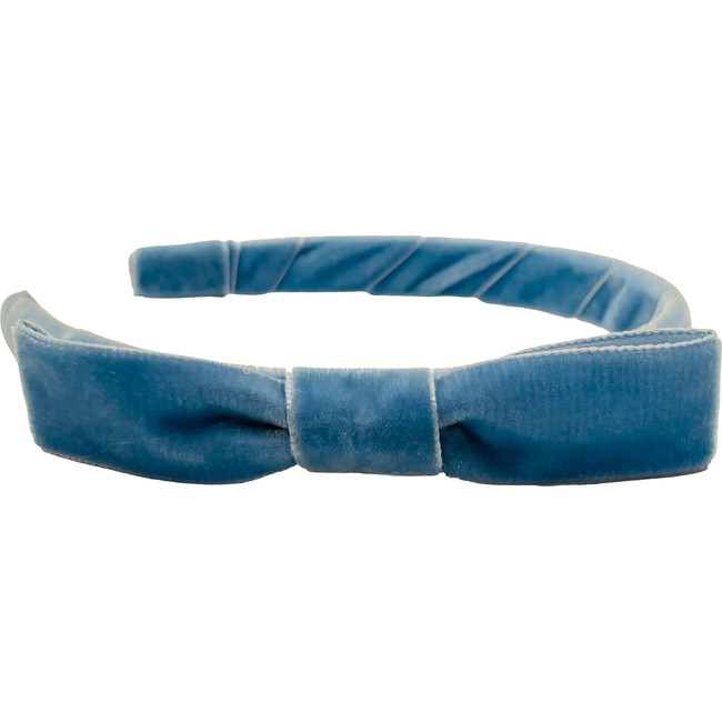 Velvet Lottie Headband, Dusty Blue
