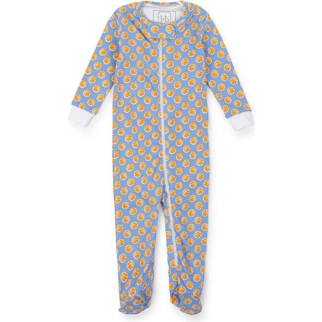 Parker Zipper Pajama, Hoop it up Blue - Pajamas - 1