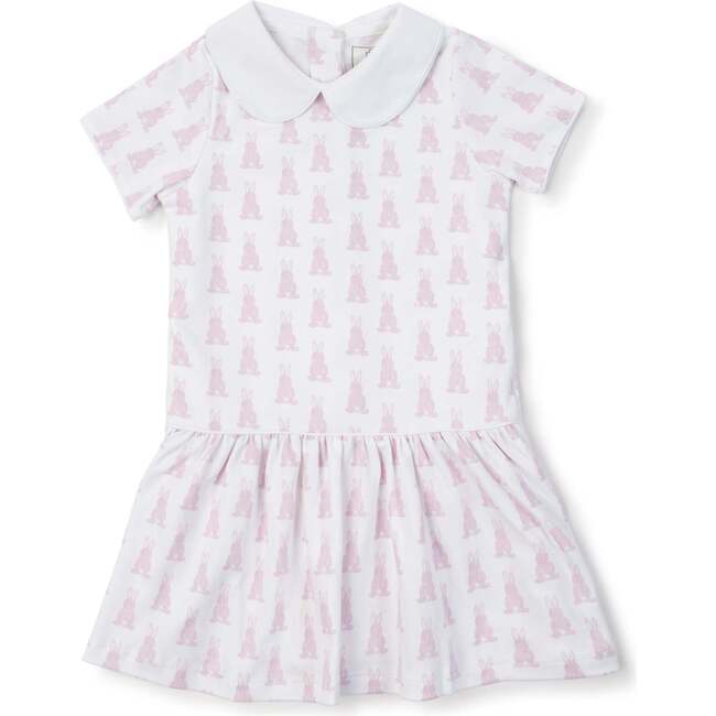 Libby Girls' Dress, Bunny Tails Pink - Dresses - 1