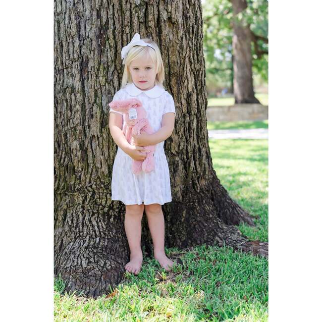 Libby Girls' Dress, Bunny Tails Pink - Dresses - 4