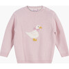 Little Jemima Sweater, Pale Pink - Sweaters - 1 - thumbnail