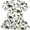 Mini Kiara Inkblot Floral Print Dress, Chalk And Multicolors - Dresses - 1 - thumbnail
