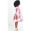 Mini Karena Puff Sleeve Midi Dress, Boysenberry And Chalk - Dresses - 3 - thumbnail