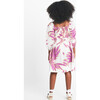 Mini Karena Puff Sleeve Midi Dress, Boysenberry And Chalk - Dresses - 4 - thumbnail