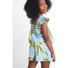 Mini Marley High Waist Shorts, Horizon Blue And Green - Cover-Ups - 5