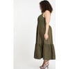 Women's Josephina Knit Bodice Dress, Olive - Dresses - 4