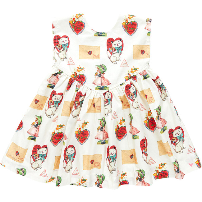 Girls Gracie Dress, Vintage Valentines - Dresses - 1