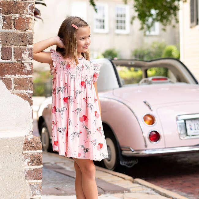 Girls Stevie Dress, I Heart Dalmatians - Dresses - 2
