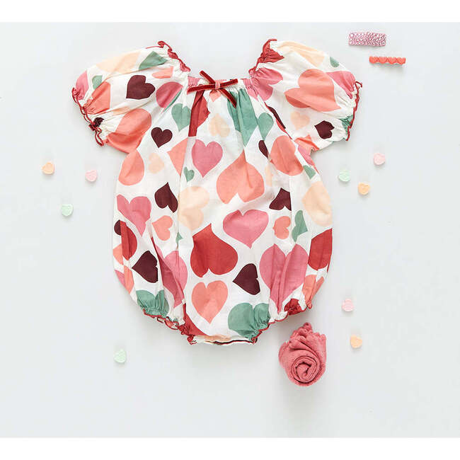 Baby Girls Lexi Bubble, Vintage Hearts - Onesies - 5