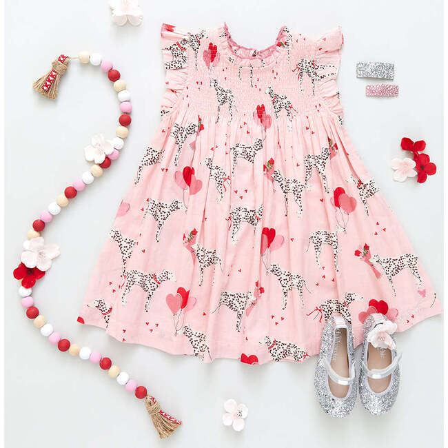 Girls Stevie Dress, I Heart Dalmatians - Dresses - 6