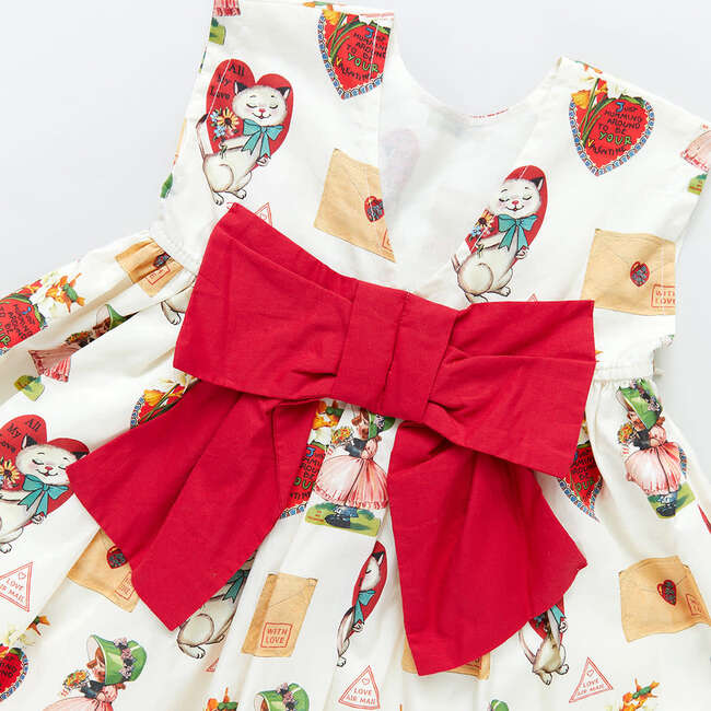 Girls Gracie Dress, Vintage Valentines - Dresses - 7
