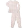 Super Soft Pajama Set, Pink Gingham - Pajamas - 1 - thumbnail