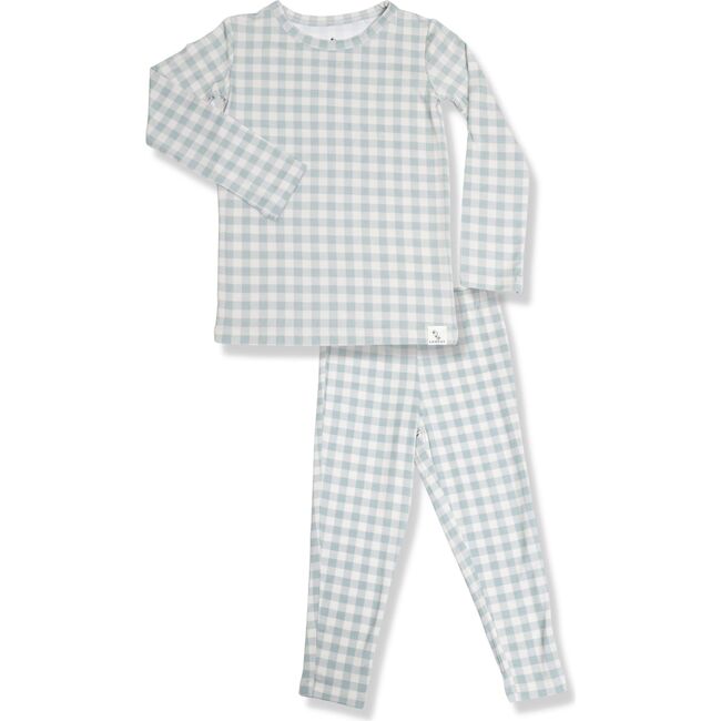 Super Soft Pajama Set, Mint Gingham