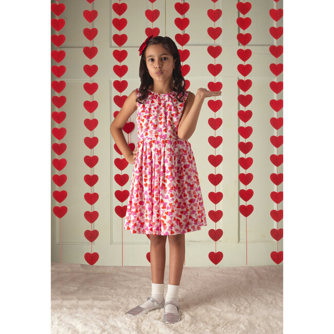 Confetti Heart Dress, Pink - Dresses - 3