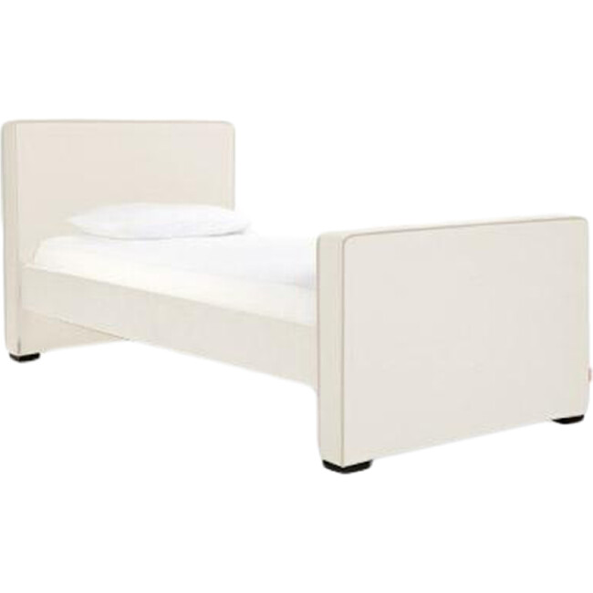 Dorma High Headboard Bed, Beach Linen & Walnut Frame - Beds - 1