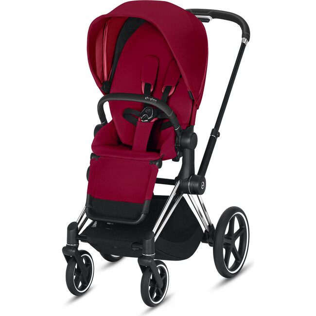 Priam 3 One Box Solution, Chrome/Black Frame + True Red - Single Strollers - 1
