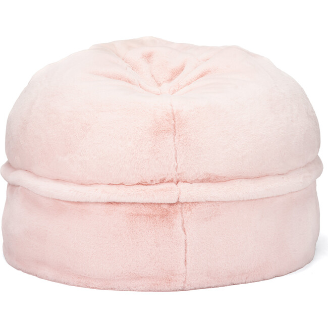 Rabbit Faux Fur Storage Beanbag, Ballet Pink - Kids Seating - 1