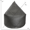 Metallic Cotton Storage Lounger, Charcoal - Kids Seating - 3