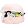 Rabbit Faux Fur Storage Beanbag, Ballet Pink - Kids Seating - 2