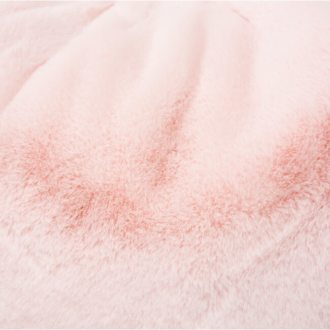 Rabbit Faux Fur Storage Beanbag, Ballet Pink - Kids Seating - 3