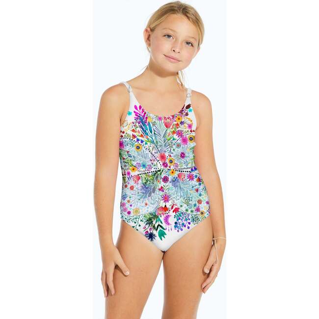 Wild Wing Print Swimsuit, Florals And Multicolors - One Pieces - 2