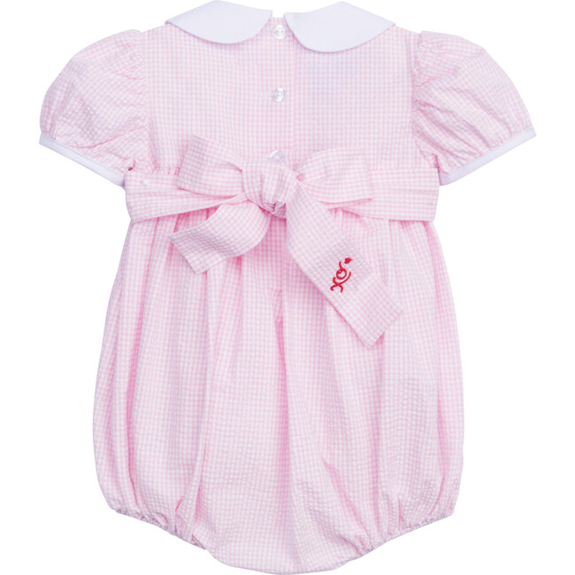 Hearts Smocked Peter Pan Bubble - Rompers - 2