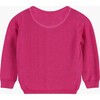 Little Liberty Print Phoebe Heart Cardigan, Bright Pink - Cardigans - 2