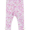 Little Rosie Leggings, Pink Rose - Leggings - 1 - thumbnail