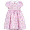 Rosie Smocked Dress, Pink Rose - Dresses - 1 - thumbnail