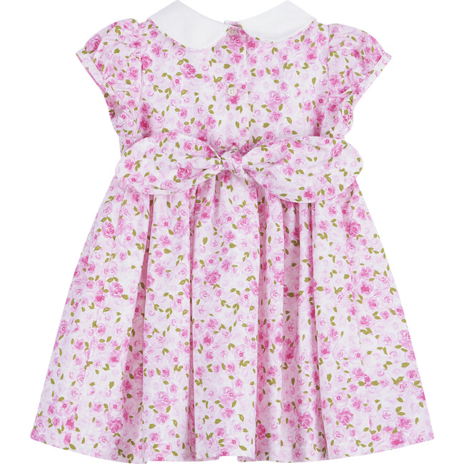 Little Rosie Smocked Dress, Pink Rose - Dresses - 2