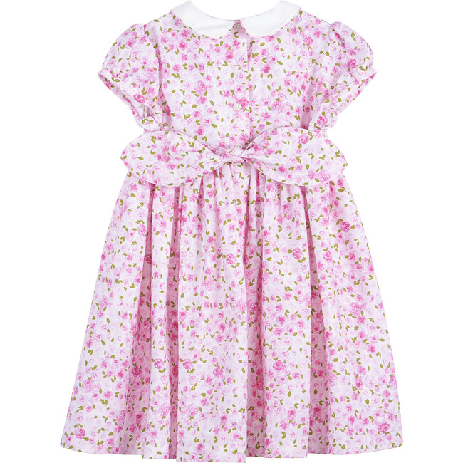 Rosie Smocked Dress, Pink Rose - Dresses - 2