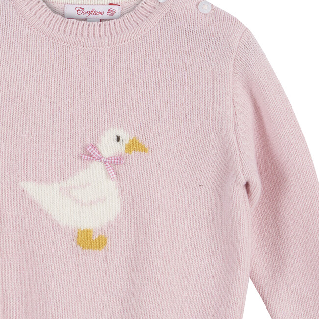 Little Jemima Sweater, Pale Pink - Sweaters - 3