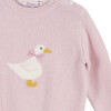 Little Jemima Sweater, Pale Pink - Sweaters - 3 - thumbnail