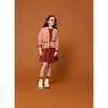 Foliage Polka Dot Dress, Burnt Henna - Dresses - 2