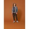 Mailman Overshirt, Black and White Plaid - T-Shirts - 3