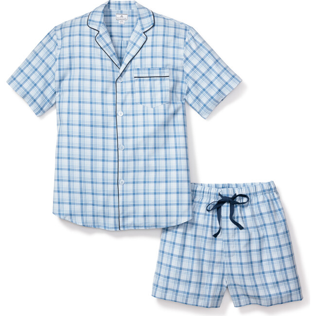 Men's Short Set, Seafarer Tartan - Pajamas - 1