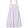 Women's Charlotte Nightgown, Lavender French Ticking - Pajamas - 1 - thumbnail