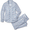 Women's Pajama Set, Fleur D'Azur - Pajamas - 1 - thumbnail